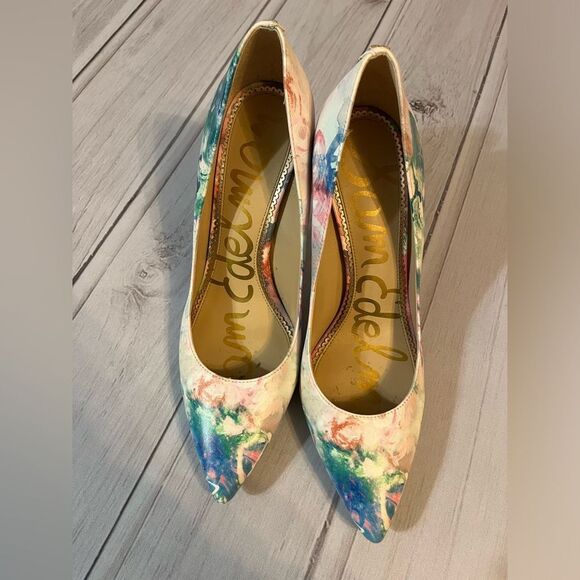 Sam Edelman 8 Hazel Pastel Tie Dye Pointe Toe Pump Heels - Picture 2 of 6